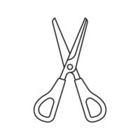 Scissor isolated on white background. Vector illustration