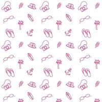 Summer background design banners. Pattern. Poster, greeting card, header for the site, t-shirt and paper design. Pattern with summer symbols. White and pink colors. photo