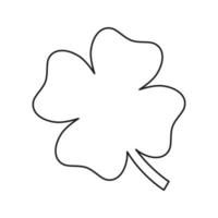 Clover isolated on white background. Vector illustration