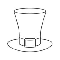 St. Patrick's Day hat isolated on white background. Vector illustration