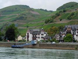 the river rhine near bingen photo