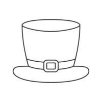 St. Patrick's Day hat isolated on white background. Vector illustration