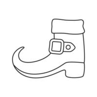 Leprechaun boot isolated on white background. Vector illustration