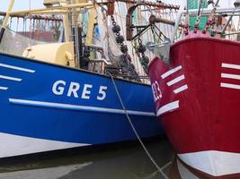 greetsiel,germany,2020-the village of Greetsiel at the north sea in germany photo