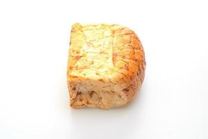 loaf of bread on white background photo