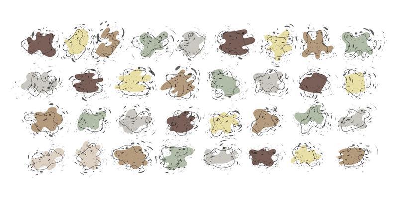 Abstract blob with dot line