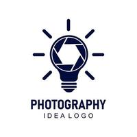 logotipo de idea de fotografía vector