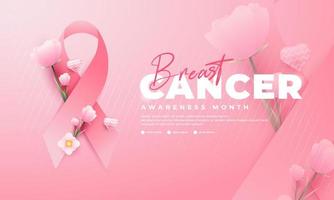 Breast Cancer Awareness Month, suitable for backgrounds, banners, posters, and others vector