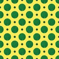 Vector seamless pattern with watermelon wedges. Juicy summer seamless pattern with watermelon.