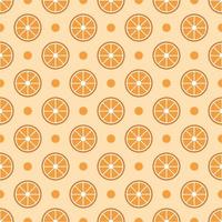 Fresh organic orange seamless pattern. Cute healthy fruit and high vitamin C background vector