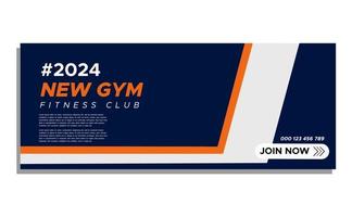 Sport Gym and Fitness Promotion Post and Story Social Media Template vector