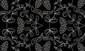patrón floral vectorial.diseño para papel tapiz, papel de regalo, fondo, tela. patrón de vector transparente con flores ornamentales.