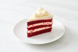 red velvet cake on plate photo