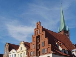 Luebeck,germany,2020-The city of Luebeck at the baltic sea in germany photo