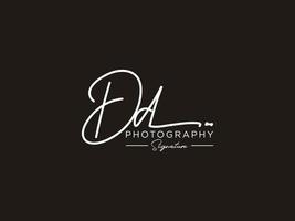 Letter DD Signature Logo Template Vector