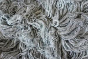 flokati. piel de oveja pelaje. lana natural foto