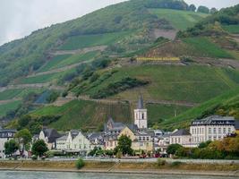 the river rhine near bingen photo