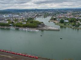 Koblenz at the rhine river photo