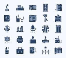 Office and corporate icon set vector