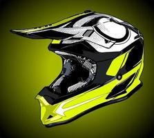 motorbike helmet vector