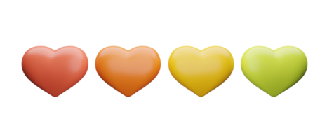3D heart icon png