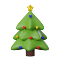 3D Christmas trees png