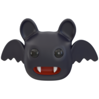 3D-Rendering-Halloween-Symbol - süße Fledermaus png