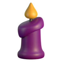 3D-Rendering-Halloween-Symbol - Kerze png