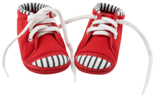 rood baby schoenen geïsoleerd. png