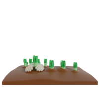 3d Gartenarbeit der isolierten Hand png