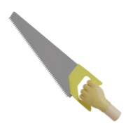 3D Isolated Hand Holding Tools png