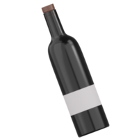 3D isolierte Weinikone png