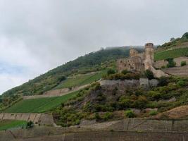 the river rhine near bingen photo