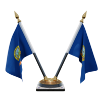 Idaho 3d illustration Double V Desk Flag Stand png