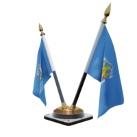 Melilla 3d illustration Double V Desk Flag Stand png