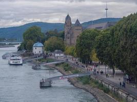 Koblenz at the rhine river photo