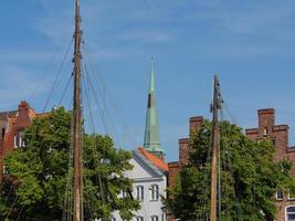 Luebeck,germany,2020-The city of Luebeck at the baltic sea in germany photo