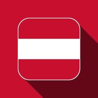 bandera de austria, colores oficiales. ilustración vectorial vector