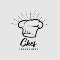 A collection of chef logo design template vector