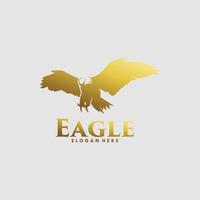 Eagle illustration logo design templates Premium Vector