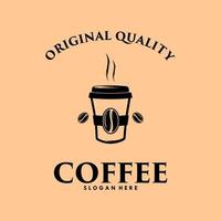 coffee vector logo design template