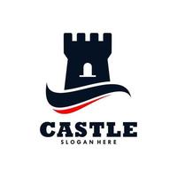 plantilla de diseño de logotipo de castillo.ilustración vectorial vector