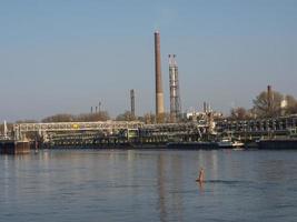 the rhine river near cologne photo