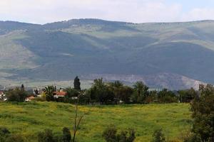 paisaje en las montañas del norte de israel. foto