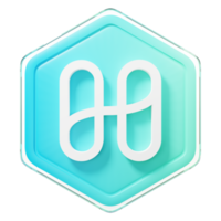 Harmony ONE Badge Crypto 3D Rendering png