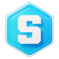 The Sandbox SAND Badge Crypto 3D Rendering png