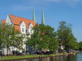Luebeck,germany,2020-The city of Luebeck at the baltic sea in germany photo