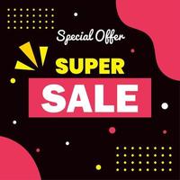 super sale special offer vector