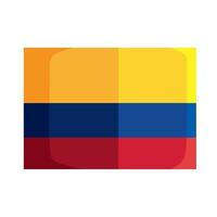 emblema de la bandera colombiana vector