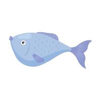 lilac sea fish vector